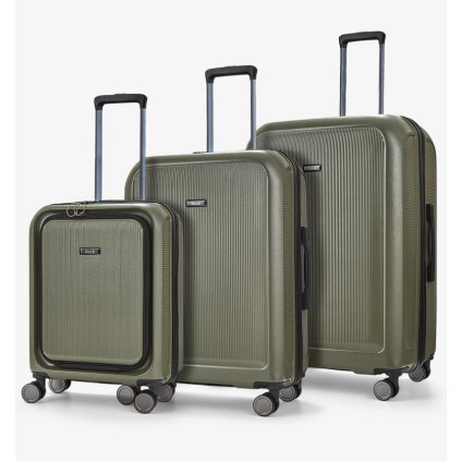 Sada cestovných kufrov ROCK Austin PP - zelená