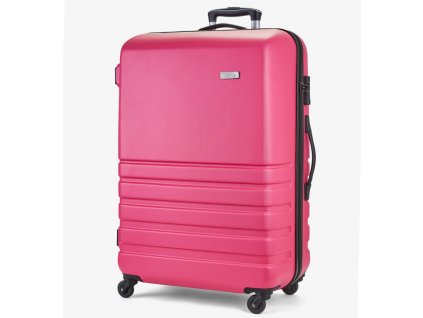 cestovný kufr ROCK TR-0169/3-L ABS - růžová