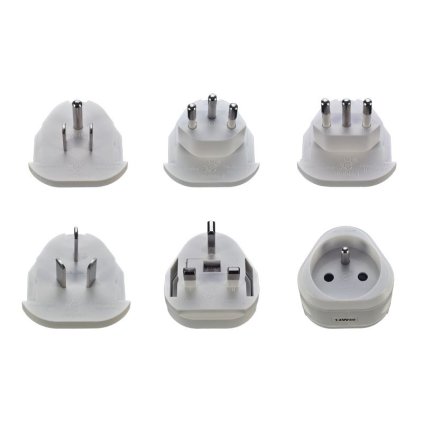 Solight cestovný adaptér, uzemněný, výměnné vidlice pro celý svět