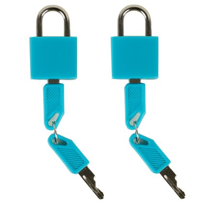 Bezpečnostní zámky na zavazadla ROCK 2ks TA-0009 - modrá, RB-TA-0009_BLUE