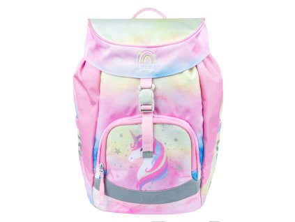 BAAGL Školní batoh Airy Rainbow Unicorn 12l