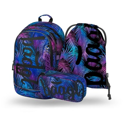 BAAGL 3 SET Core Palm: batoh, peračník, vrecko