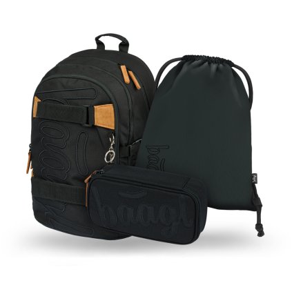 BAAGL 3 SET Skate Darkness: batoh, peračník, vrecko