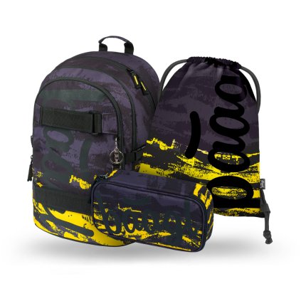 BAAGL 3 SET Skate Dune: batoh, peračník, vrecko