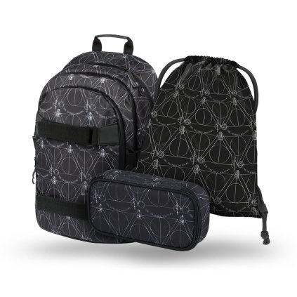 BAAGL 3 SET Skate Harry Potter Relikvie smrti: batoh, etue, vrecko