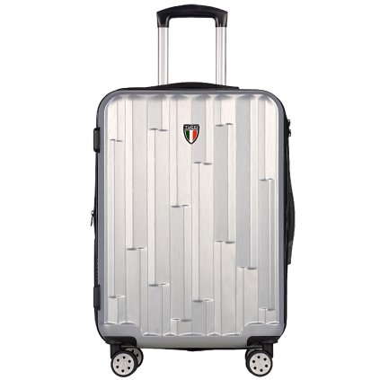 cestovný kufor TUCCI Riflettore T-0272/3-M ABS - strieborná
