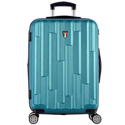 cestovný kufor TUCCI Riflettore T-0272/3-L ABS - modrozelená
