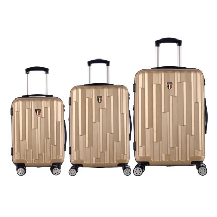 Sada cestovných kufrov TUCCI Riflettore T-0272/3 ABS - khaki