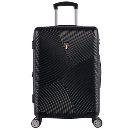 cestovný kufor TUCCI Srotolare T-0277/3-M ABS - čierna