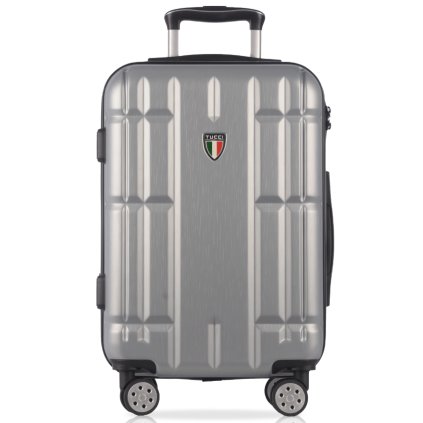 cestovný kufor TUCCI Massa T-0279/3-L+ ABS - strieborná