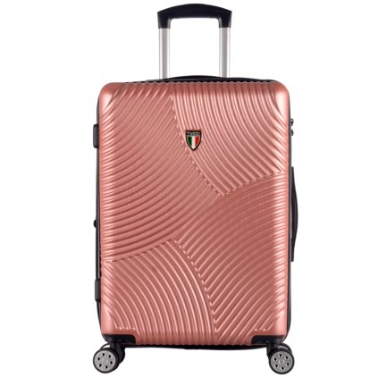 cestovný kufor TUCCI Srotolare T-0277/3-M ABS - ružová