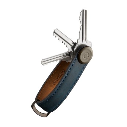 Orbitkey Kožená kľúčenka 2.0 Crazy Horse - Marine Blue  + Orbitkey Multitool náradie Zadarmo