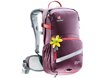 Deuter Bike I 18 SL Aubergine-coral - Batoh + LED Svítilna