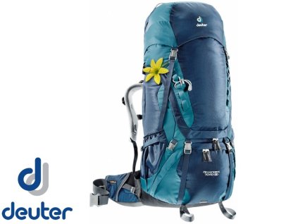 Deuter Aircontact 70+10 SL midnight-denim - batoh + LED svítilna
