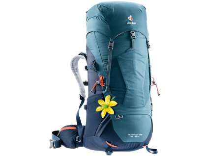 Deuter Aircontact Lite 45 + 10 SL artic-navy - Batoh + LED Svítilna