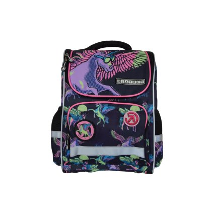 Meatfly školská aktovka Alex Black Unicorn