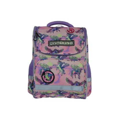 Meatfly školská aktovka Alex Purple Unicorn
