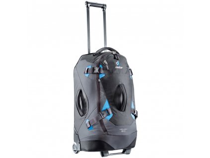 Deuter Helion 60 čierna/modrá - Cestovná taška na kolečkách + LED Čelovka 3W