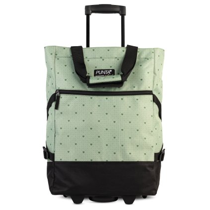 Punta nákupná taška na kolieskach Print - khaki/reed