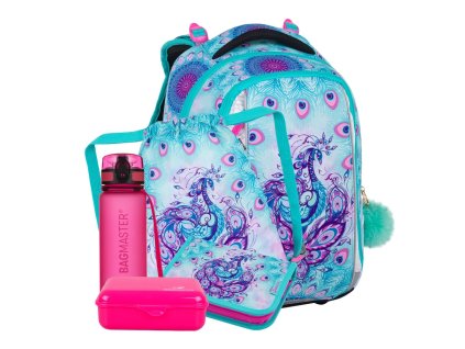 Bagmaster VEGA 24 B velký školní set pro prvňáčky – páv