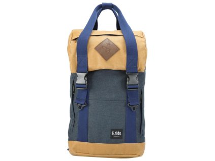 G.RIDE batoh ARTHUR XS marine/camel + LED Svítilna