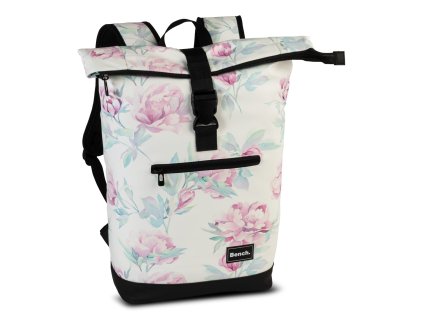 Bench Batoh Hydro roll-top - biela květiny 20l