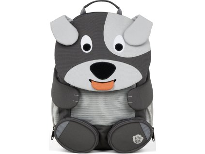 Affenzahn Detský batoh do školky Large Friend Dog- grey 8l