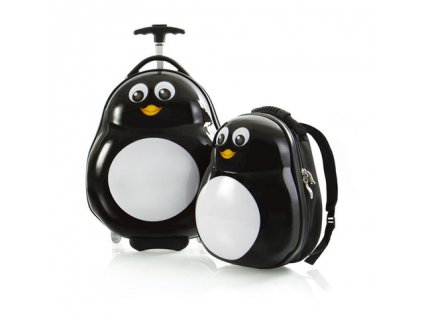 Heys Travel Tots Lightweight Kids Penguin – sada batohu a kuforu + LED Čelovka 3W