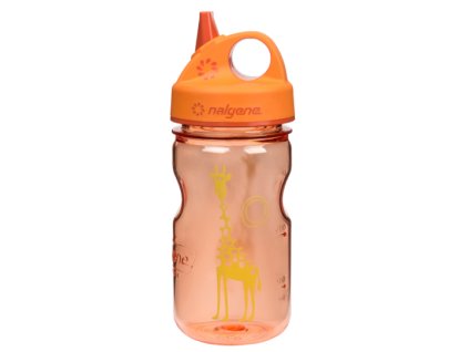 Nalgene Grip-n-Gulp Kids 350 ml Orange/Girafee - láhev pro děti