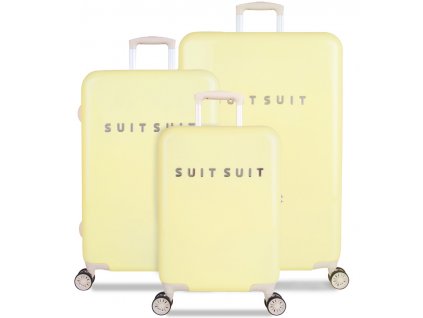 Sada cestovných kuforů SUITSUIT® TR-1220/3 - Fabulous Fifties Mango Cream + LED Čelovka 3W