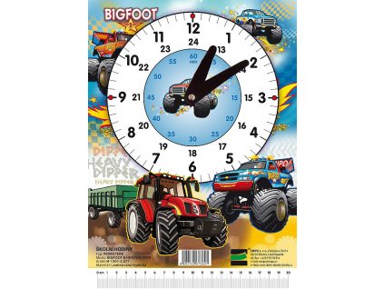 Školní hodiny Bigfoot - Traktor, H-1501-2.077