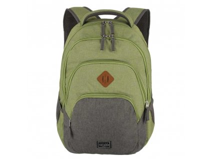 Travelite Basics Backpack Melange Green/grey, TRAVELITE-96308-80