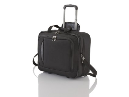 Travelite CrossLITE Business Wheeler Black + LED Čelovka 3W