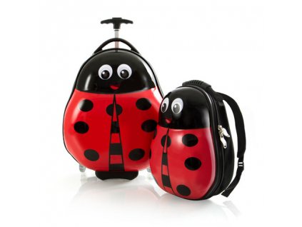 Heys Travel Tots Lightweight Kids Lady Bug – sada batohu a kuforu + LED Čelovka 3W