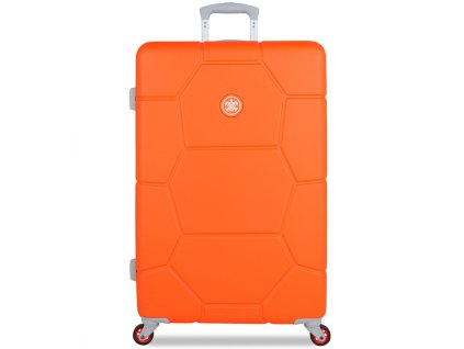 cestovný kufor SUITSUIT® TR-1249/3-L ABS Caretta Vibrant Orange + LED svítilna