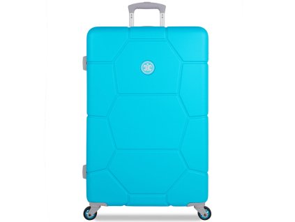 cestovný kufor SUITSUIT® TR-1250/3-L ABS Caretta Peppy Blue + LED svítilna