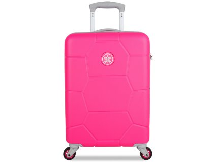 kabinová batožina SUITSUIT® TR-1248/3-S ABS Caretta Hot Pink + LED Čelovka 3W