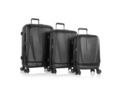 Heys Vantage Smart Luggage S,M,L Black – sada 3 kuforů, HEYS-15023-0001-S3