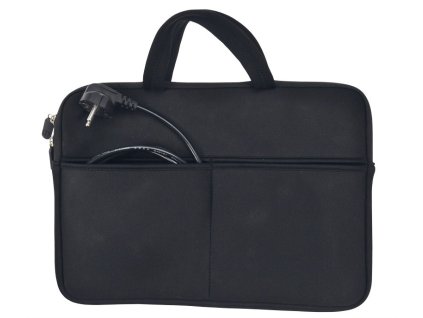 Solight neoprenové pouzdro na notebook 13'' - 14'', 2 kapsy, držadla, černé