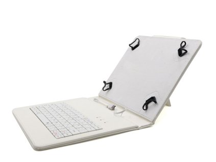 C-TECH pouzdro univer.s klav. 8" bílé