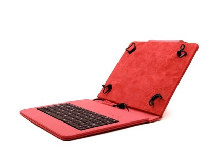 C-TECH pouzdro univer.s klav. 8" červené