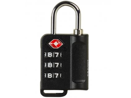 Bezpečnostní TSA kódový zámek na zavazadla ROCK TA-0006 - čierna, RB-TA-0006_BLACK