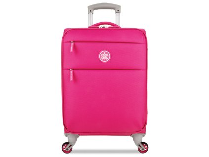 kabinová batožina SUITSUIT® TR-12572/1-S Caretta Soft Hot Pink + LED Svítilna