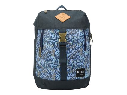 G.RIDE batoh DUNE navy/ palm + LED svítilna