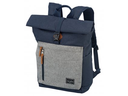 Travelite Basics Roll-up Backpack Navy/Grey 35l, TRAVELITE-96310-20
