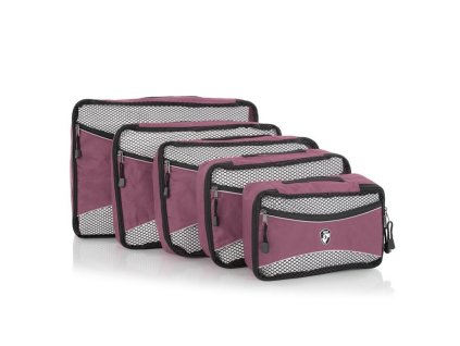 135783 heys ecotex packing cube set lilac sada 5 ks