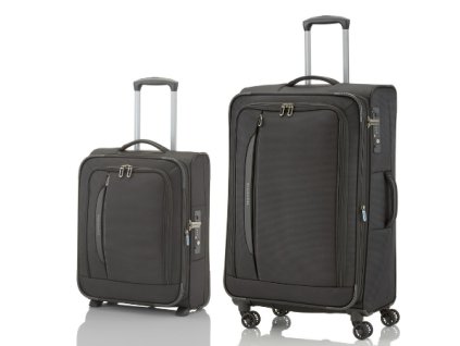 Travelite CrossLITE 2w S, 4w L Black - sada 2 kufrů