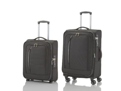 Travelite CrossLITE 2w S, 4w M Black - sada 2 kufrů