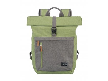 Travelite Basics Roll-up Backpack Green/Grey, TRAVELITE-96310-80
