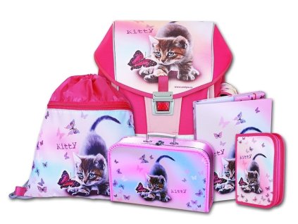 99264 skolni aktovkovy set ergo one kitty 5 dilny